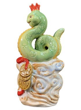 可爱卡通蛇摆件吉祥物十二生肖