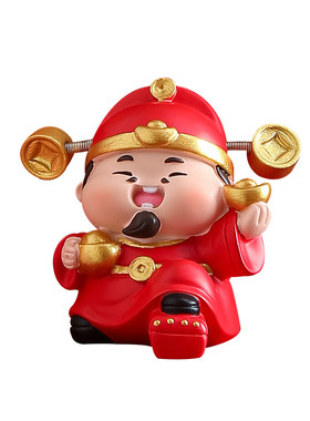 财神爷办公室桌面小摆件治愈解压