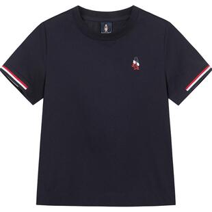 暇步士童装男童速干短袖夏装新品大童宝宝休闲儿童透气圆领衫