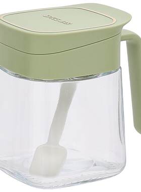 cookzone家用厨房玻璃翻盖调料罐