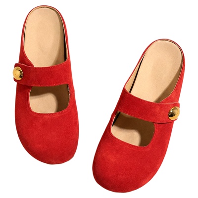 6cm隐形增高~红色内增高勃肯鞋