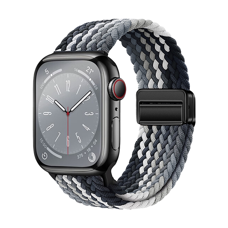 匠戴适用iwatch磁吸尼龙编织表带