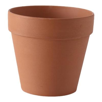 红陶土大口径田园客厅落地带底孔圆形花盆透气强吸水性强特价包邮