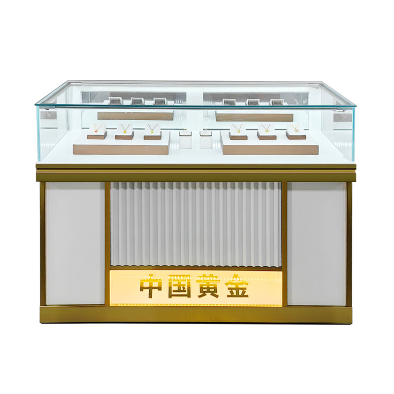 黄金珠宝店柜台古玩玉器文物古董展览博物馆饰品展示架玻璃展示柜