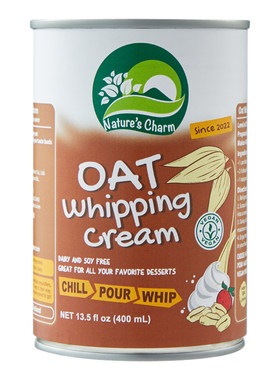 Nature's Charm燕麦搅打谷物奶油OAT无麸质纯素奶油gluten free