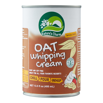 Nature's Charm燕麦搅打谷物奶油OAT无麸质纯素奶油gluten free