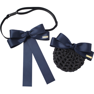 银行职业头花领花套装空姐工作女网兜衬衣蝴蝶结上班衬衫小领结