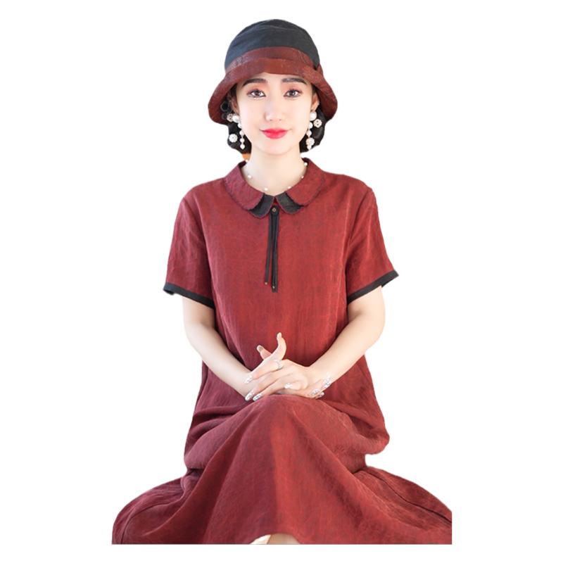 迪芬璐嘉气质复古真丝香云纱