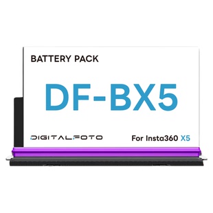 DF迪影丰DF-BX5相机电池影石Insta 360 X5专用电池原装快充2800mAh大容量微单相机数码相机充电器套装配件