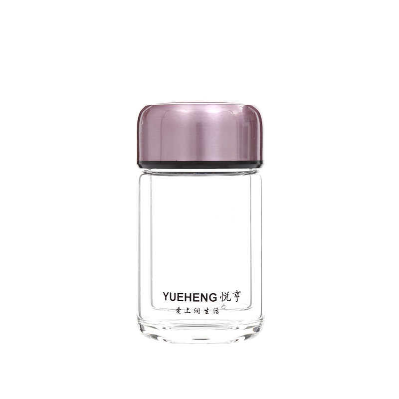 迷你小水杯双层耐热可爱120ML