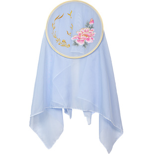 绣桥中绣影叠香浮花蝶影撷云锦绣舞蹈比赛竹绷影视道具绣花绷成品