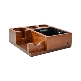 MUVNA慕威纳 咖啡压粉座51/53/58mm布粉压粉器底座手柄支架敲渣盒