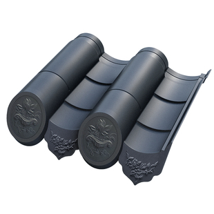 玻璃钢仿古筒瓦 高分子树脂琉璃瓦 徽派别墅自建房农村一体屋顶瓦