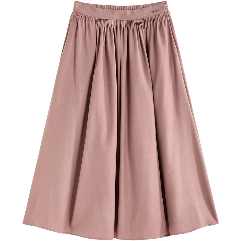 例外绵羊毛优雅女修身半身裙收腰