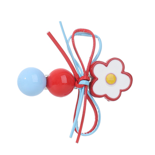 甜美山楂花朵发夹女刘海碎发侧边夹2025新款可爱前额无痕发卡头饰