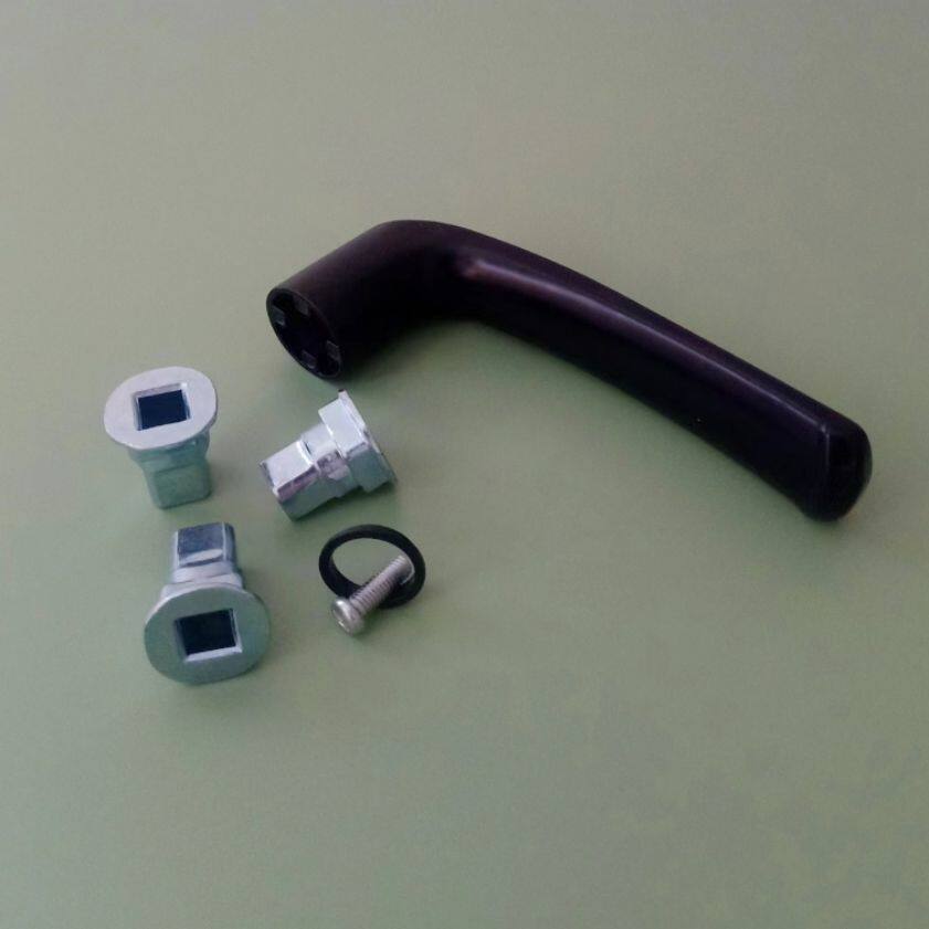 断桥铝合金转子门把手配件85型92型门把手连接头加厚老款通用手柄