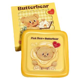 pinkbear皮可熊黄油小熊综合七色眼影盘联名软面包
