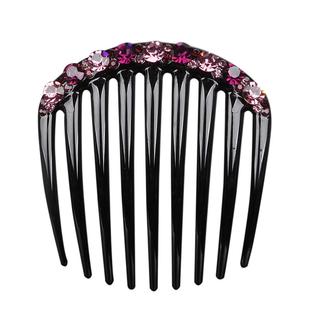 小号盘发插梳水钻发夹简约发卡发饰后脑勺夹子发插夏新款简单发梳