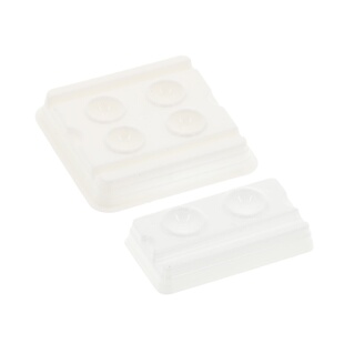 牙科搅拌小井 2孔 4孔 50片/包 调药小碗药剂口腔一次性调拌耗材