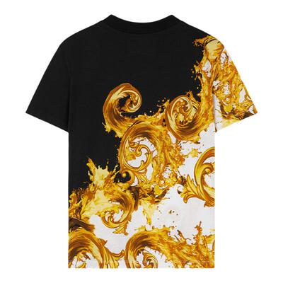 【季末优惠】VERSACE JEANS COUTURE 女士印花棉质平纹针织T恤