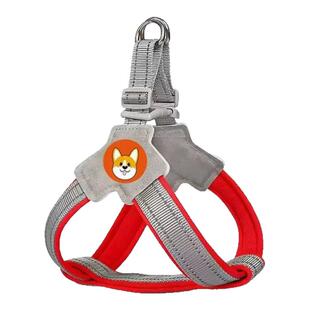 狗狗牵引绳背心式宠物胸背带遛狗绳中小型柴犬柯基比熊泰迪狗链子