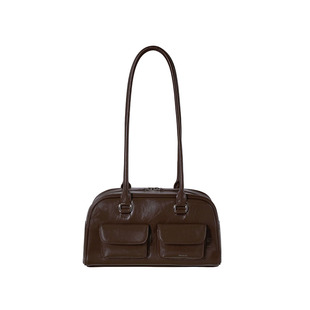 正品允真叶舒华同款韩国Standoil保龄球包复古波士顿腋下包Chubby