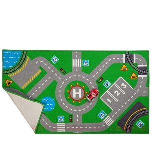 IKEA宜家 斯多博地毯爬行垫短绒儿童房交通汽车游戏轨道丛林地毯
