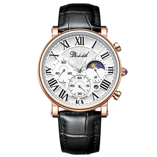 品牌手表男士机械男款学生日月星辰全自动十大瑞士正品防水石英表