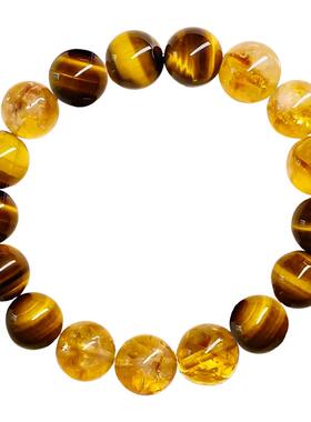 中国珠宝黄塔晶黄虎眼石手链