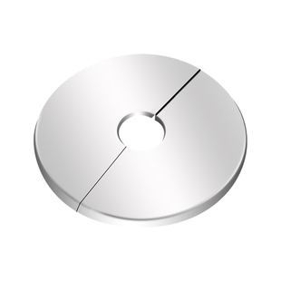 不锈钢装饰盖分体粘贴式燃气管暖气管遮盖角阀淋浴花洒美化遮丑盖