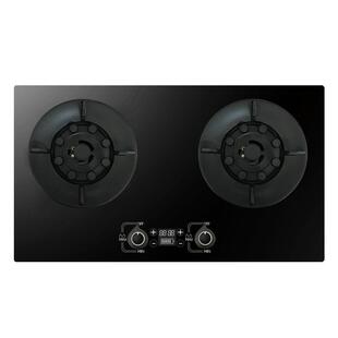 丹堡威网红翻盖猛火灶磨碟灶家用定时灶双灶天然气液化气燃气灶炉