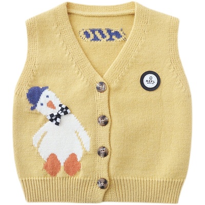 男童毛衣马甲秋冬舒适百搭开衫