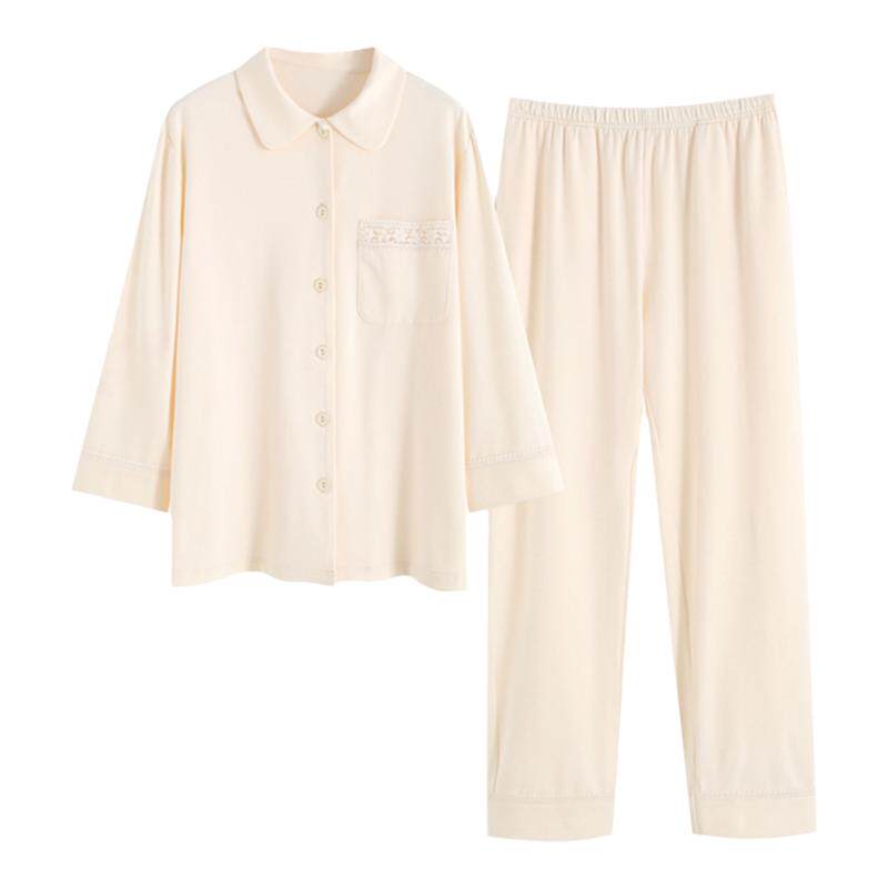 罗丝美女棉莫针织家居服睡衣