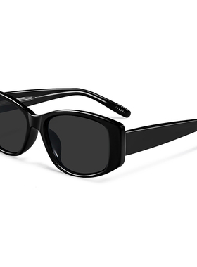 韩版Y2K多巴胺蓝色方形墨镜女款潮圆脸街拍高级感甜妹可爱太阳镜