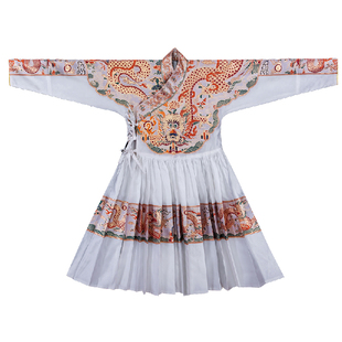 濯锦织造明制八宝五彩过肩蟒妆花纱飞鱼曳撒贴里立领圆领蟒袍成衣