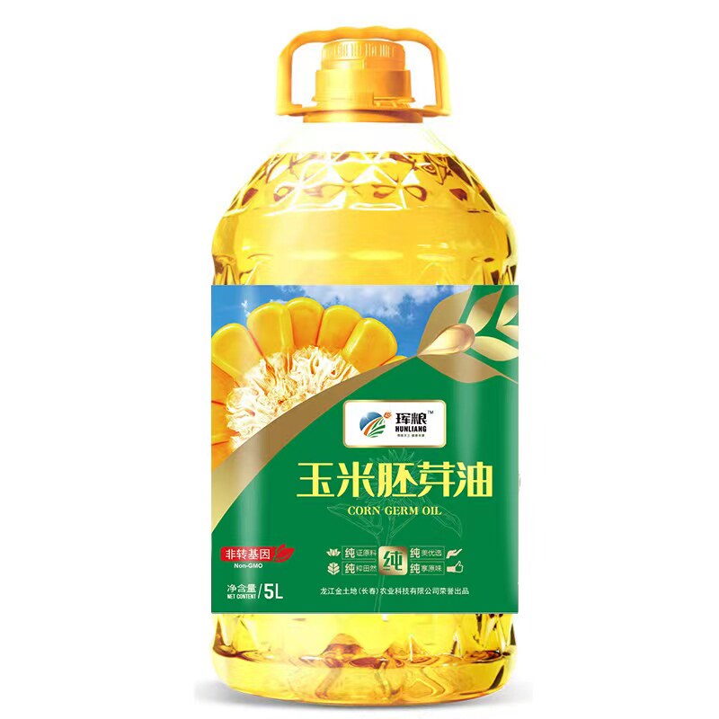 黑土地长的玉米胚芽油5L物理压榨非转基因玉米油食用油多省包邮
