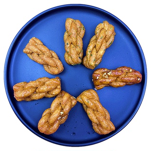 亨特小麻花海苔芝麻香葱红糖香酥小零食单独小包装休闲食品小糕点