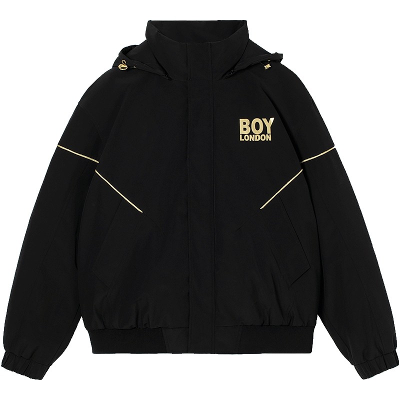 【黄金法则】BOYLONDON黑色短款90绒羽绒服冬季男女款外套N28911