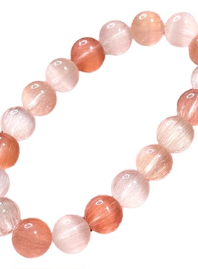 男女天然水晶彩兔毛透明买透明卖