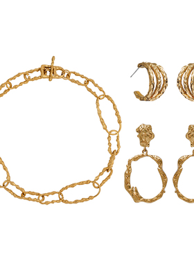 法式短项链TM原创设计熔岩