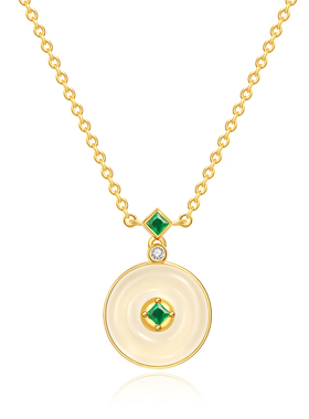 宫主和田玉银女项链生日礼物