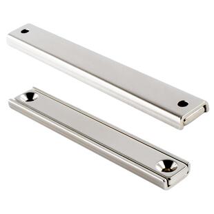 长方形磁铁锅磁带孔可用钉子带铁壳保护金属外壳磁性强不易脱落