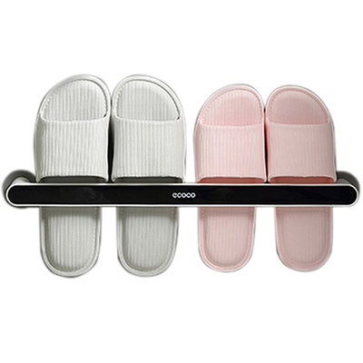 意可可浴室免打孔壁挂拖鞋置物架