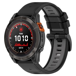 适用Garmin佳明表带Fenix7x/6x/5x飞耐时3HR快拆硅胶表带935腕带