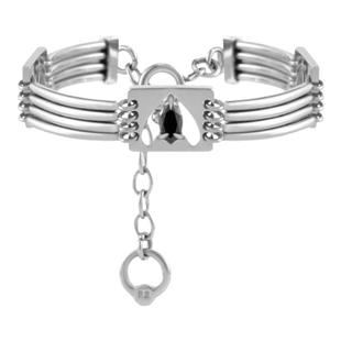 【刘宇】BLACKHEAD/黑头朋克蛾线圈硬质手链个性原创设计简约设计