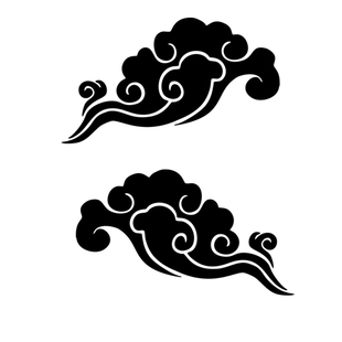 七彩祥云车贴镭射反光保险杠车身遮划痕电动车摩托车装饰汽车贴纸