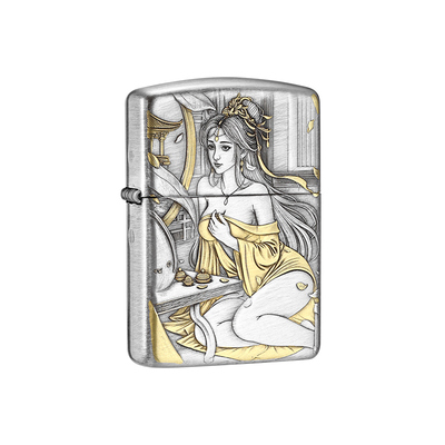 zippo打火机锁金钗送男友礼物