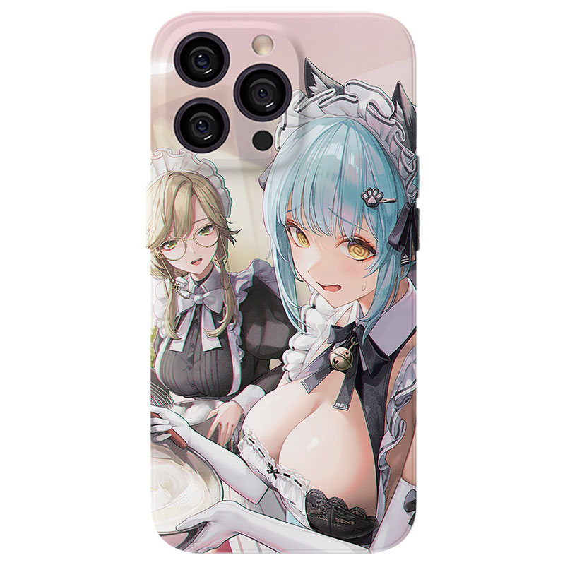 胜利女神呆萌女仆手机壳适用iPhone17Air小米15红米Note11华为VIVOX30菲林OPPO14磁吸苹果16ProMax二次元