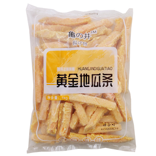 黄金地瓜条 1kg*10包 商用甘梅地瓜条锅巴红薯油炸半成品整箱20斤