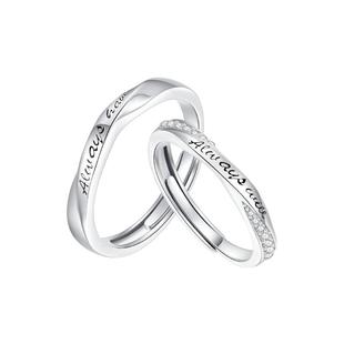 周大生纯银手镯女士素圈S990足银镯子百搭节日礼物送女友可刻字